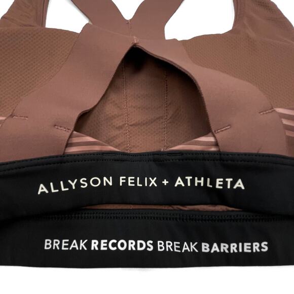 Athleta Ultimate Legend Bra A-C Sz S Allyson Felix Hearth Rose Palermo Pink - Picture 9 of 11